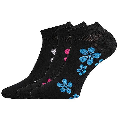 PIKI 18 kotníčkové ponožky Boma 35-38 černá