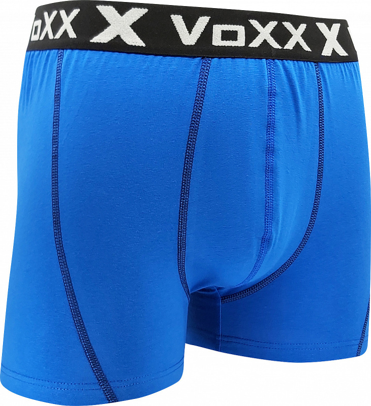 KVIDO II pánské bavlněné elastické boxerky VoXX modrá XXL