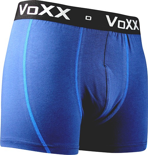 KVIDO II pánské bavlněné elastické boxerky VoXX tm. modrá L