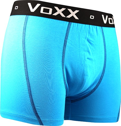 KVIDO II pánské bavlněné elastické boxerky VoXX tm. modrá XL