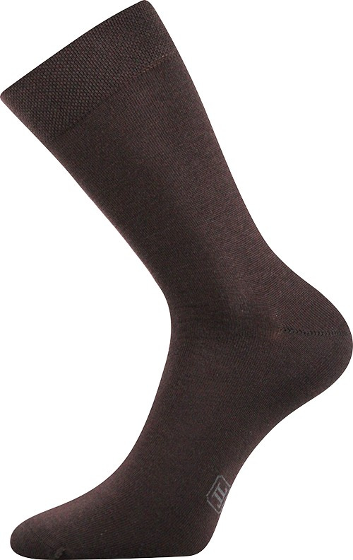 DECOLOR společenské ponožky Lonka 39-42 hnědá