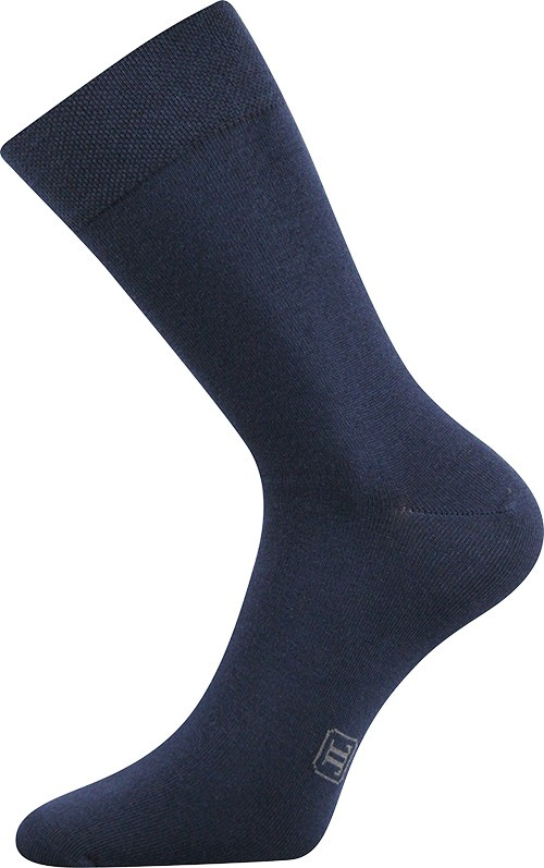 DECOLOR společenské ponožky Lonka 39-42 tm. modrá
