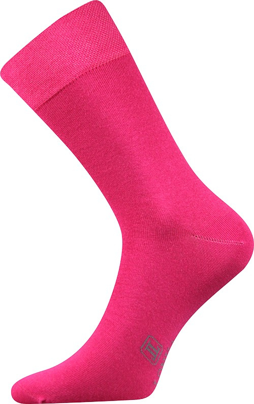 DECOLOR společenské ponožky Lonka 43-46 tm. růžová