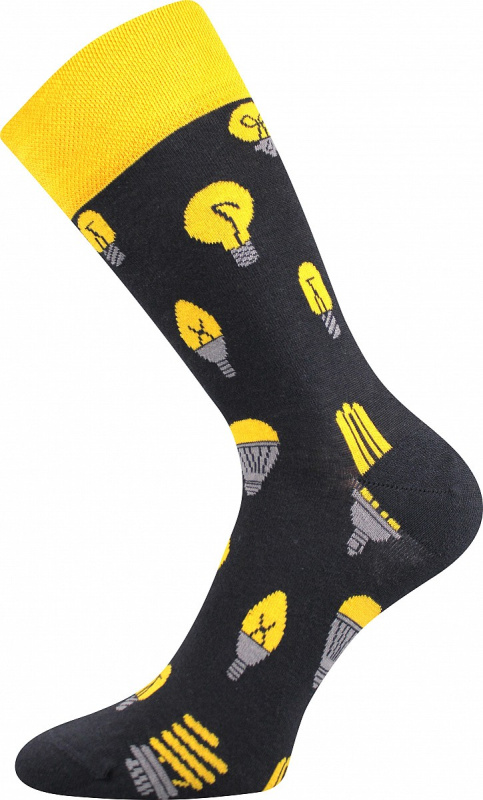 TWIDOR veselé ponožky Lonka - ŽÁROVKY - 1 pár EXTRA 39-42