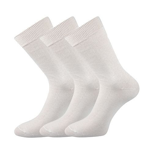 BLAŽEJ klasické 100% bavlněné ponožky Boma 46-48 bílá