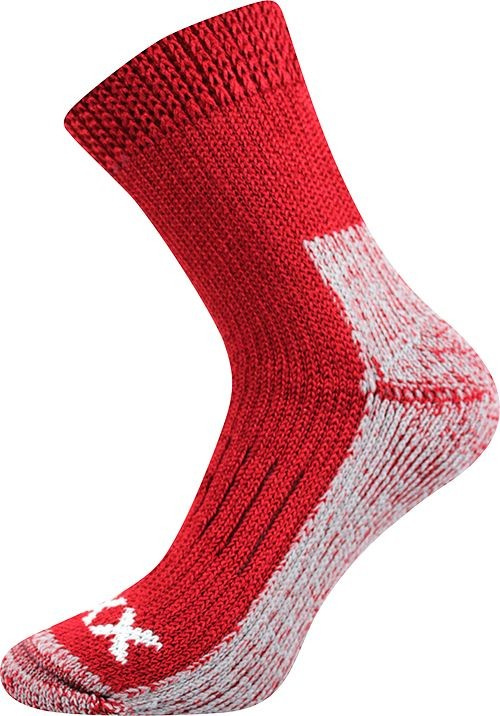 ALPIN COLOR zimní vlněné merino termo ponožky VoXX 35-38 červená