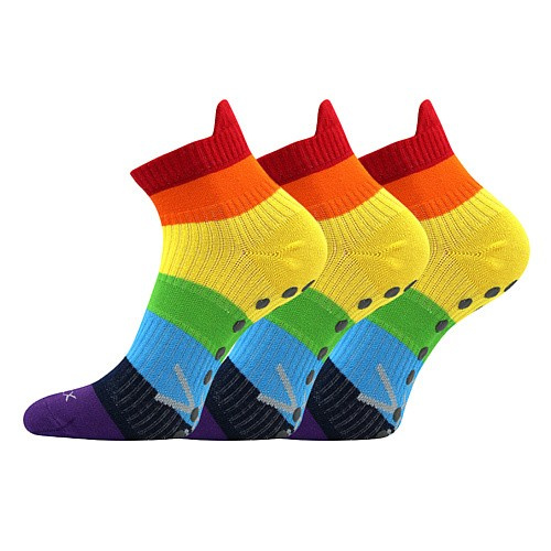 JOGA FUN protiskluzové ponožky ABS VoXX 39-42 rainbow (duha)