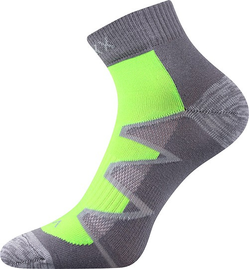 MONSA kotníčkové sportovní ponožky VoXX 39-42 sv. šedá / zelená