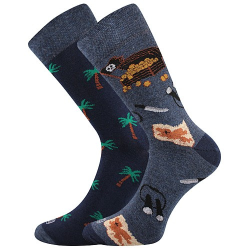 DOBLE barevné ponožky Lonka - POKLAD 43-46