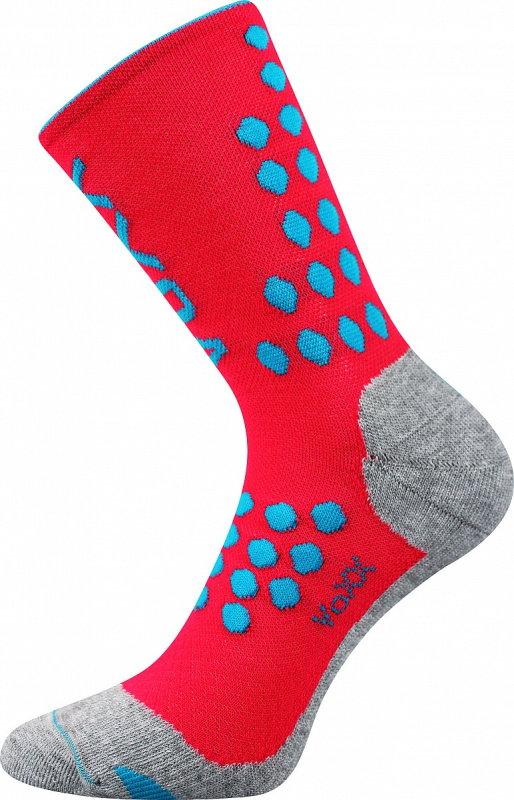 FINISH kompresní barevné sportovní ponožky VoXX 35-38 neon růžová