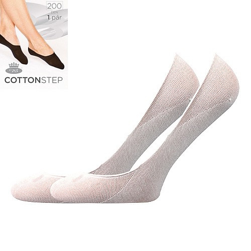 COTTON step 200 DEN punčochové ťapky Lady B 35-38 bílá