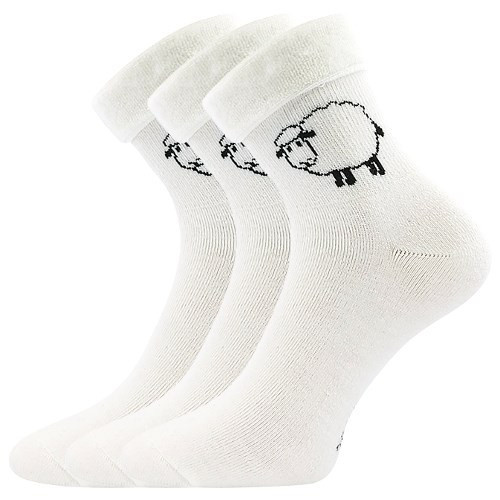 OVEČKANA thermo pletené ponožky Boma 39-42 smetanová