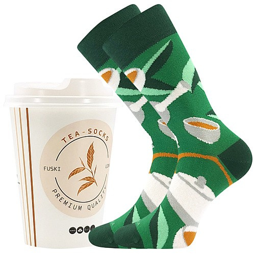 TEA SOCKS veselé ponožky Lonka 38-41 vzor 02