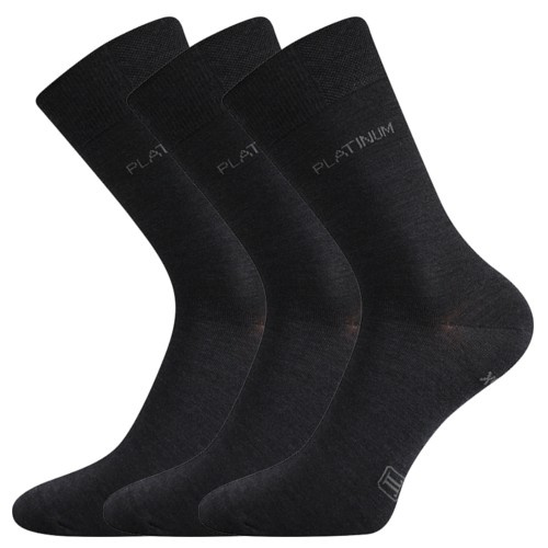 DEWOOL vlněné slabé ponožky Lonka 43-46 černá
