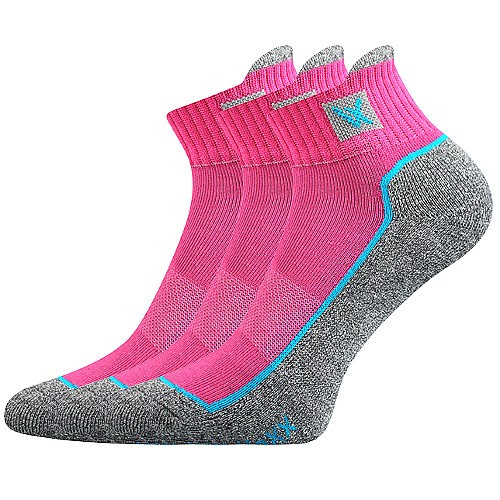 NESTY FUN kotníčkové sportovní ponožky s froté chodidlem VoXX 35-38 magenta
