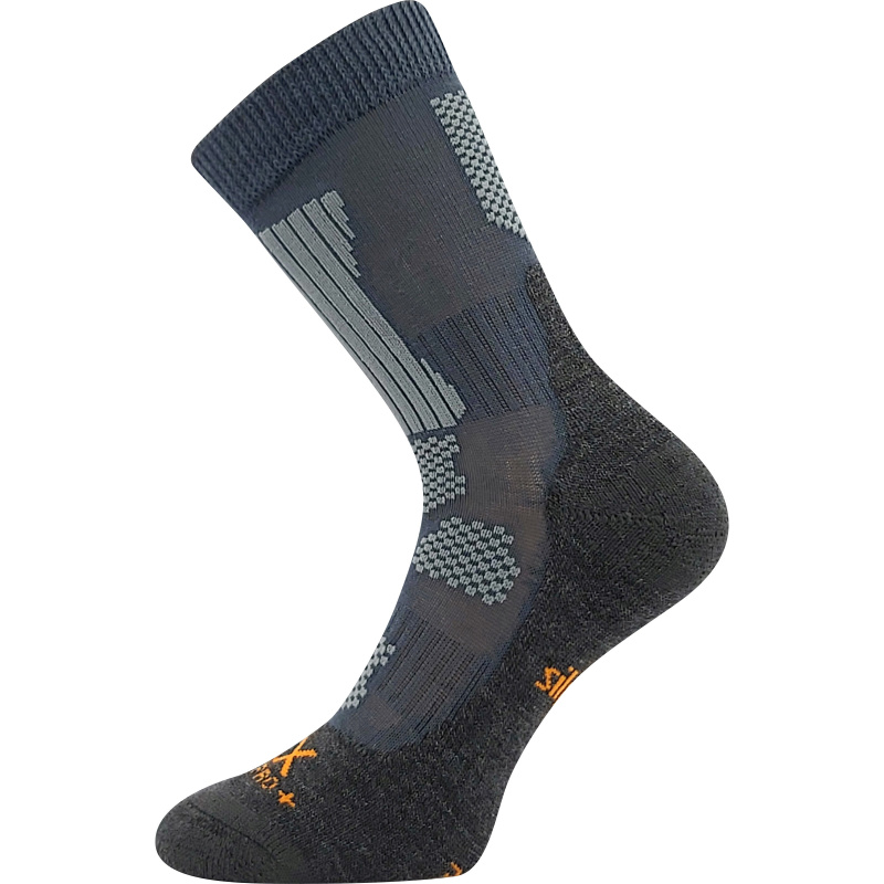 ETREXÍK dětské zimní antibakteriální ponožky se stříbrem VoXX - PONOŽKY 25-29 tm. šedá