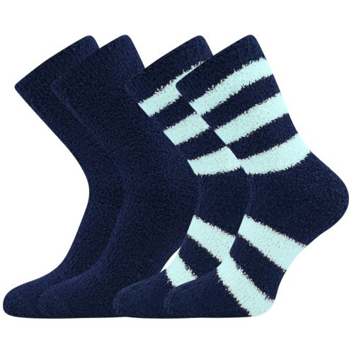 2PACK ponožky Boma domácí tmavě modré (Světlana tm.modrá) S