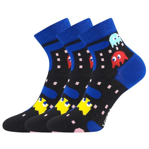 3PACK ponožky Lonka Dorwin game vícebarevné S