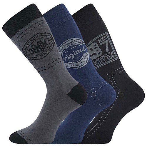 KUBA DENIM bavlněné ponožky Boma 39-42 mix barev