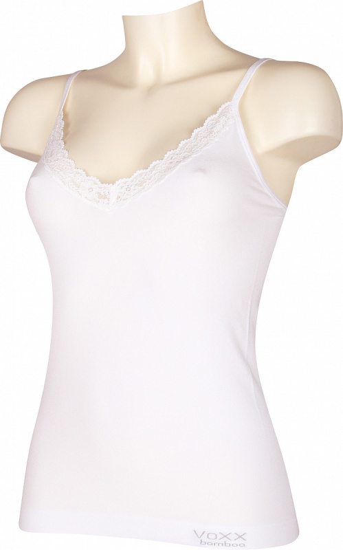 BS-012 dámská bambusová bezešvá košilka VoXX bílá L / XL