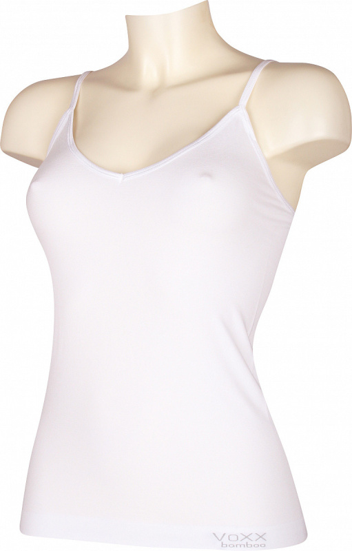 BS-013 dámská bambusová bezešvá košilka VoXX bílá M / L