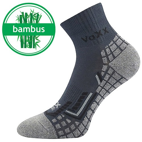 YILDUN kotníkové sportovní bambusové ponožky VoXX 39-42 tm. šedá