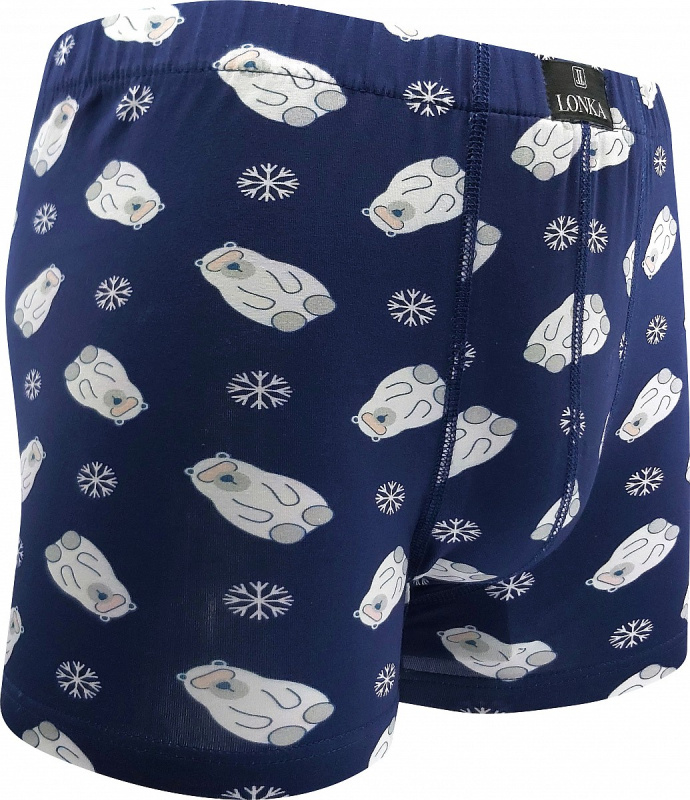 KEVIN IMAGE pánské elastické boxerky - MEDVĚDI XXL