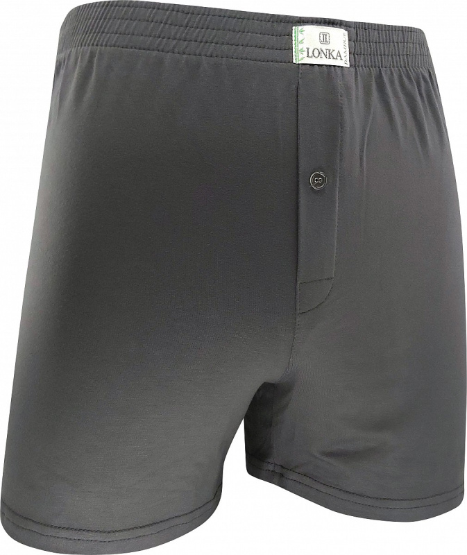 WUZZY bambusové antibakteriální trenýrky Lonka šedá 3XL