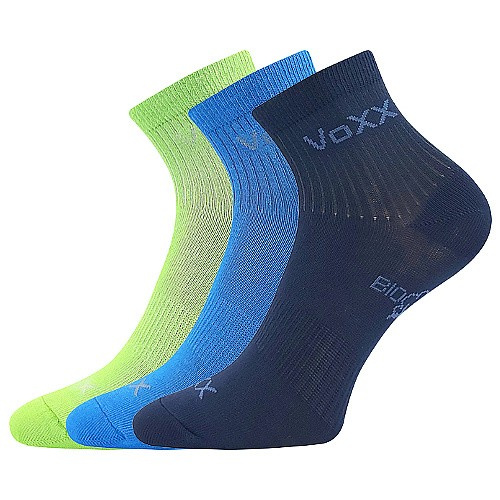 BOBBIK dětské sportovní ponožky z biobavlny VoXX 30-34 mix - CHLAPEC
