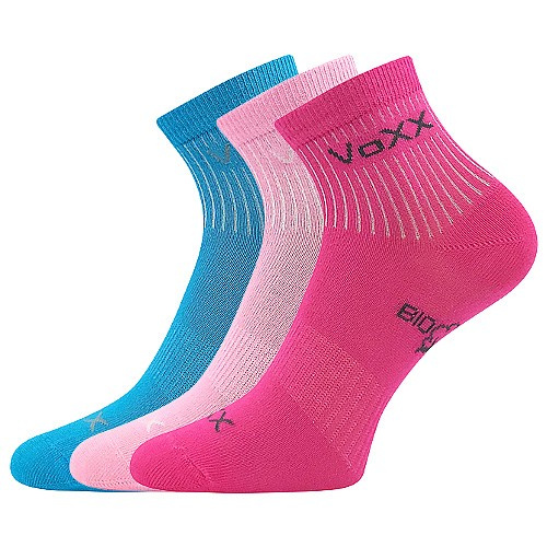 BOBBIK dětské sportovní ponožky z biobavlny VoXX 35-38 mix - HOLKA