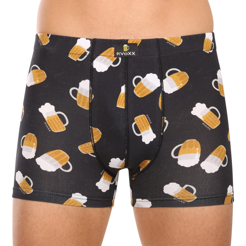 Pánské boxerky VoXX vícebarevné (Kevin-beer/pint) L, trenky / trenýrky