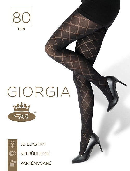 GIORGIA 80 DEN punčochové kalhoty Lady B XL