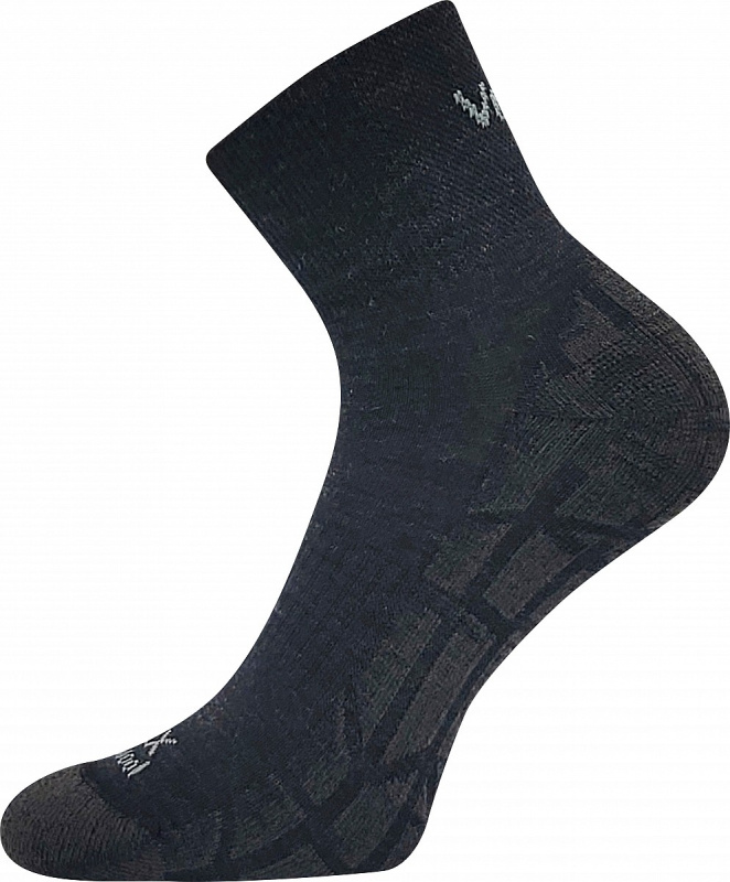 TWARIX SHORT kotníkové merino ponožky s masážním chodidlem VoXX 39-42 tm. šedá