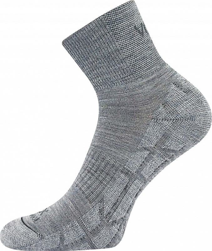 TWARIX SHORT kotníkové merino ponožky s masážním chodidlem VoXX 43-46 sv. šedá