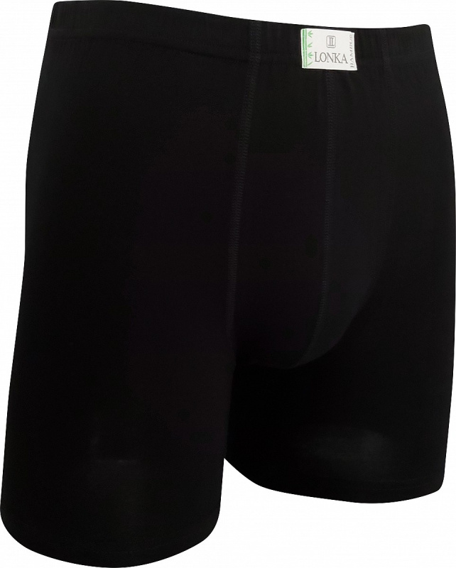 NESTOR prodloužené bambusové antibakteriální boxerky Lonka černá 3XL