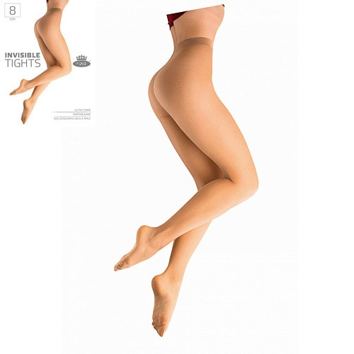 INVISIBLE TIGHTS 8 DEN punčochové kalhoty Lady B opal XL
