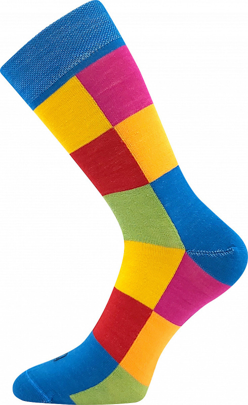 WOCUBE vlněné barevné společenské ponožky Lonka 39-42 barevná