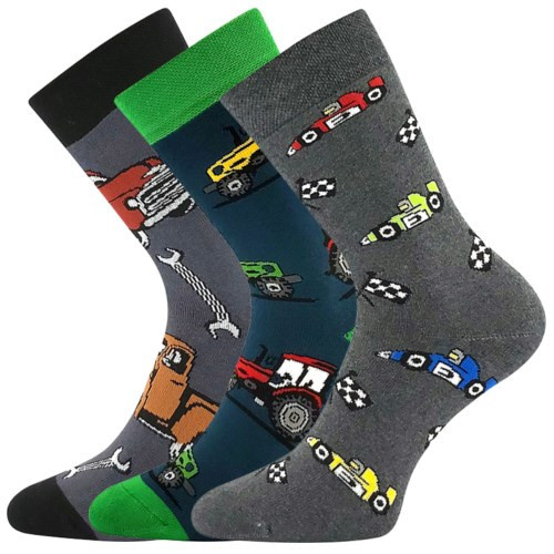 3PACK dětské ponožky Boma vícebarevné (Sibiř 08 - mix A) 25/29