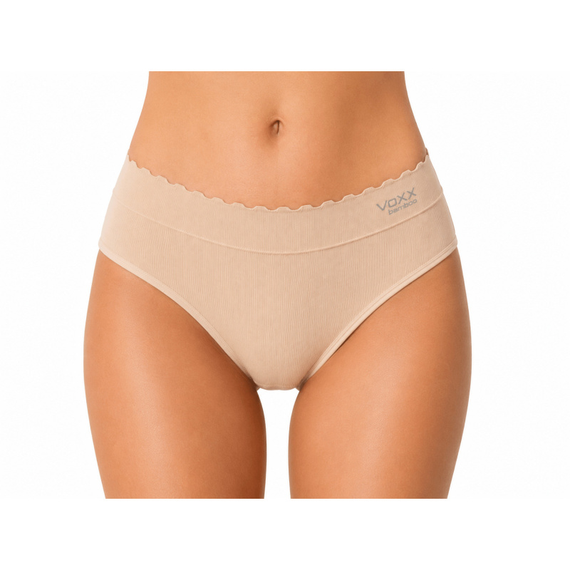 BS-007 dámské klasické bambusové funkční kalhotky VoXX béžová L / XL