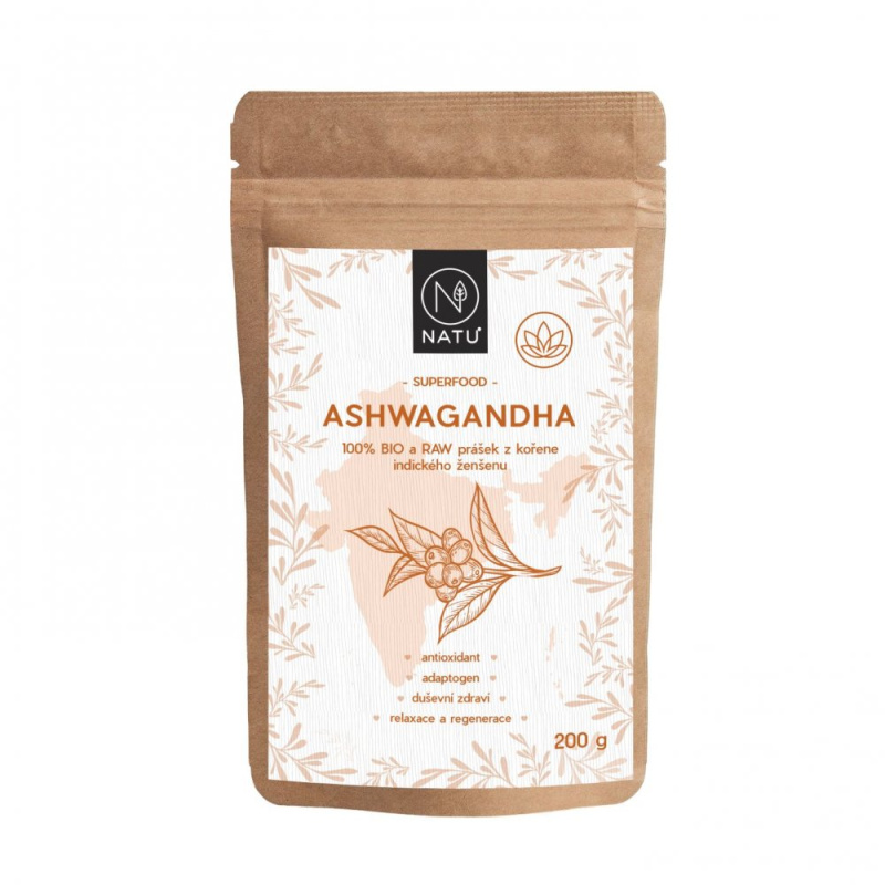 NATU Ashwagandha BIO prášek 200 g