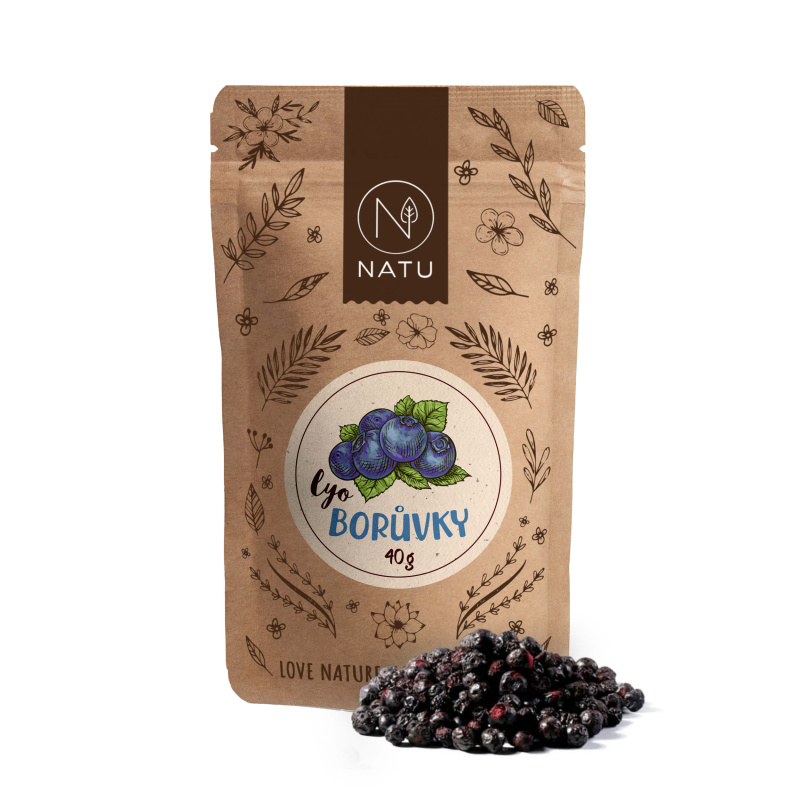 NATU Lyofilizované borůvky 45 g