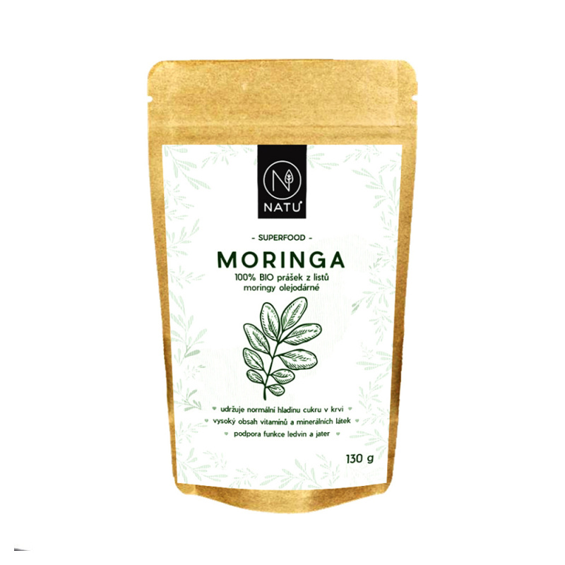 NATU Moringa prášek BIO 130 g
