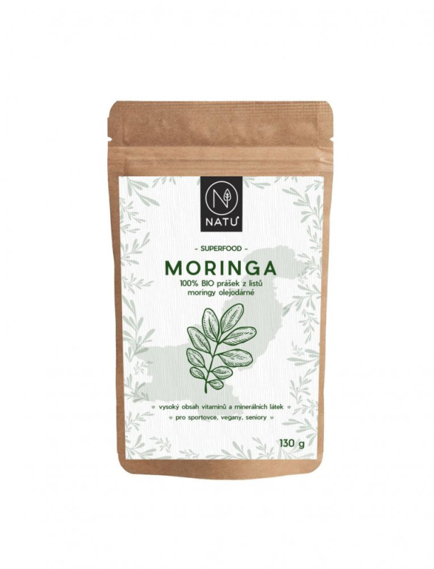 NATU Moringa prášek BIO 130 g