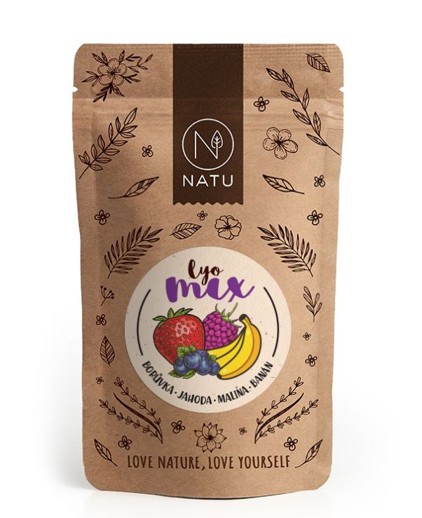 NATU Lyo mix borůvka a jahoda 35g