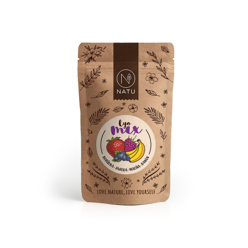 NATU Lyo mix borůvka a jahoda 35g