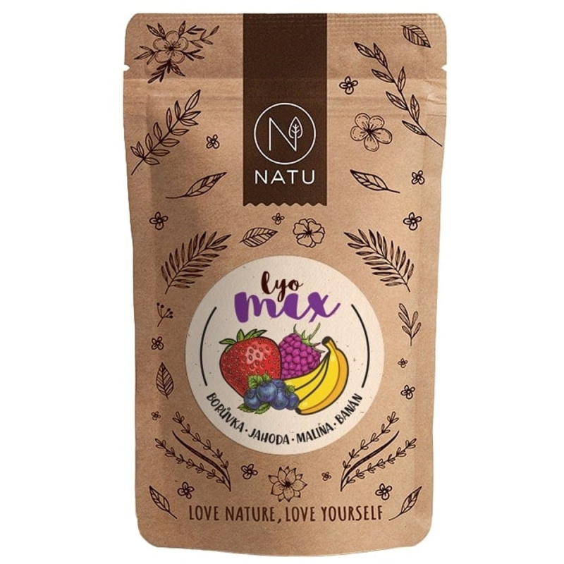 NATU Lyo mix borůvka a jahoda 35g