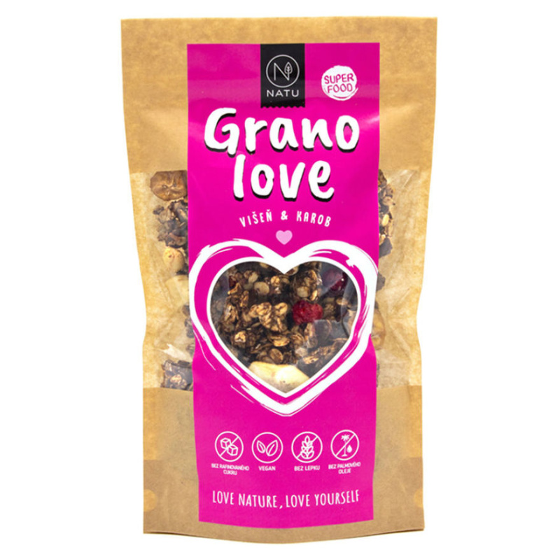 NATU Granola Višeň a karob 350g