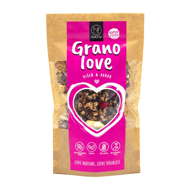 NATU Granola Višeň a karob 350g