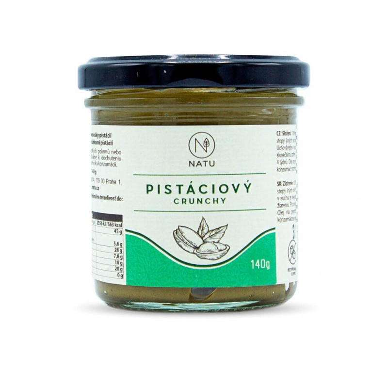 NATU Pistáciový krém crunchy 140 g