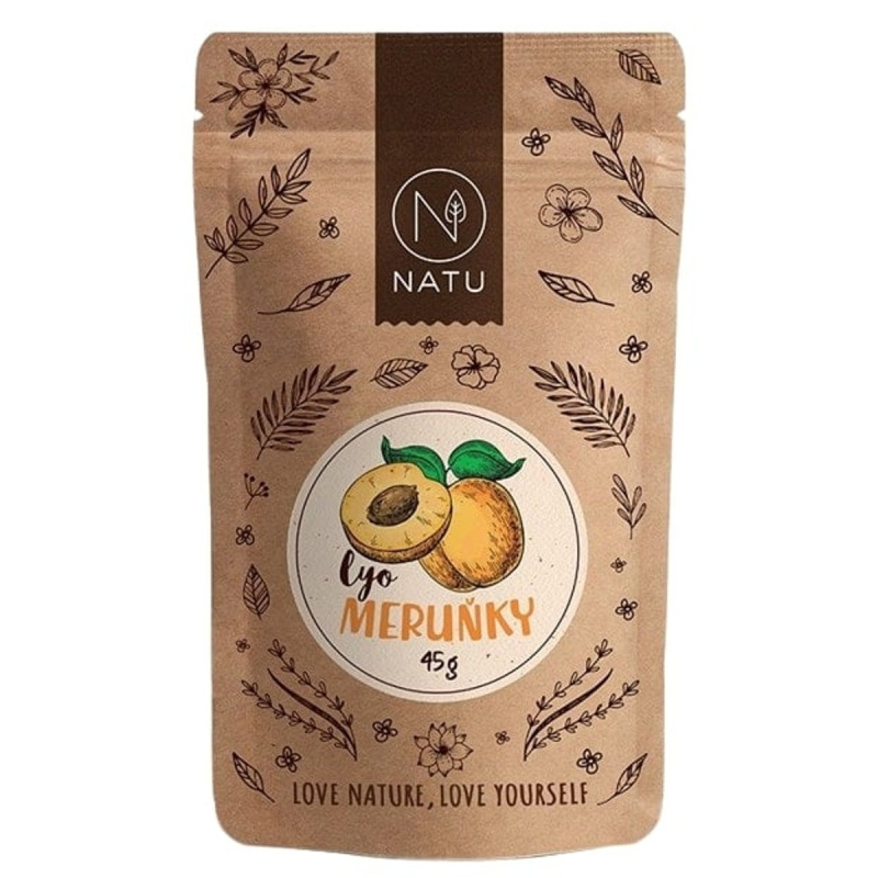 NATU Lyofilizované meruňky 45 g